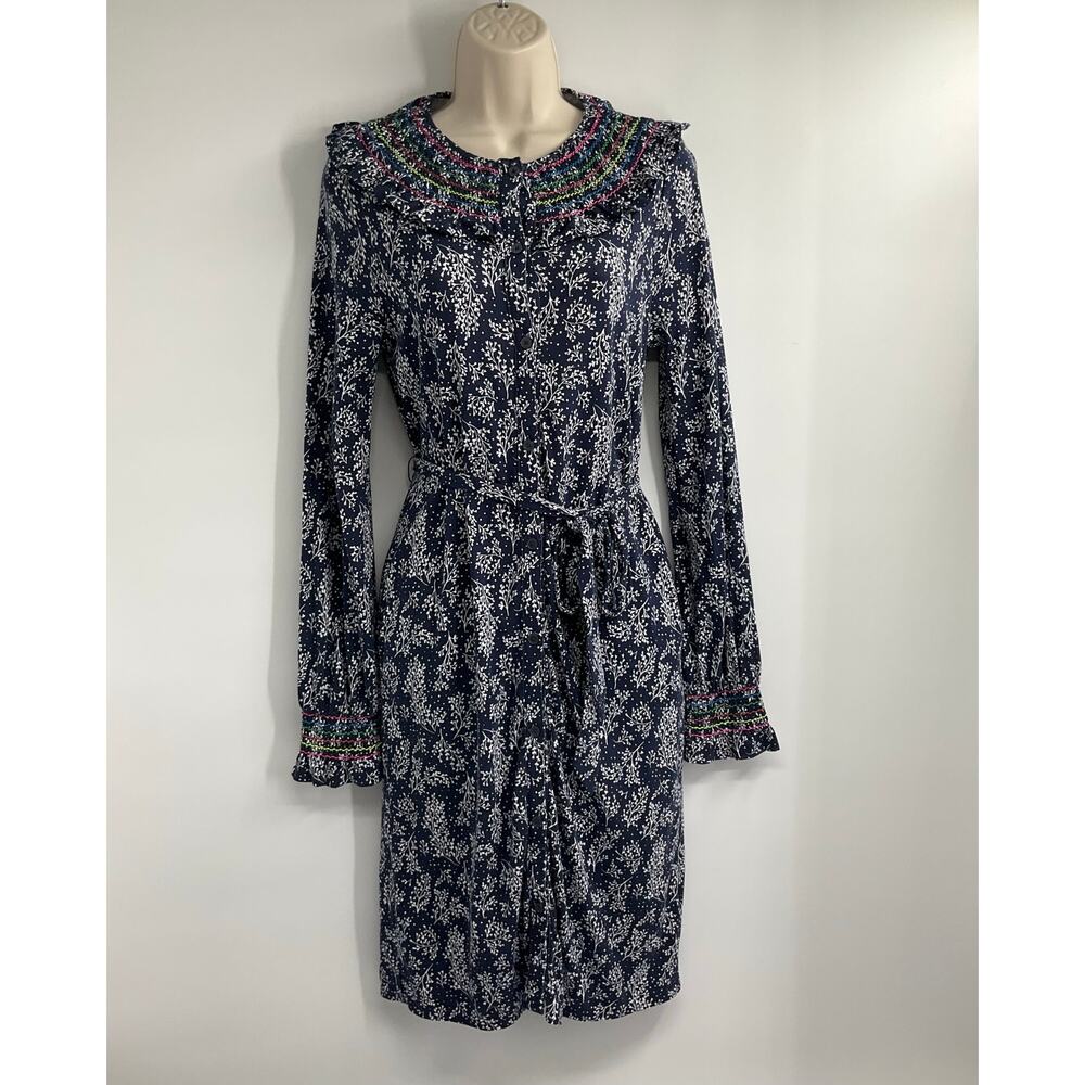 BODEN Sexy Elegant Floral Dress Body Shaping Preppy Large 12 Boho Western Chic